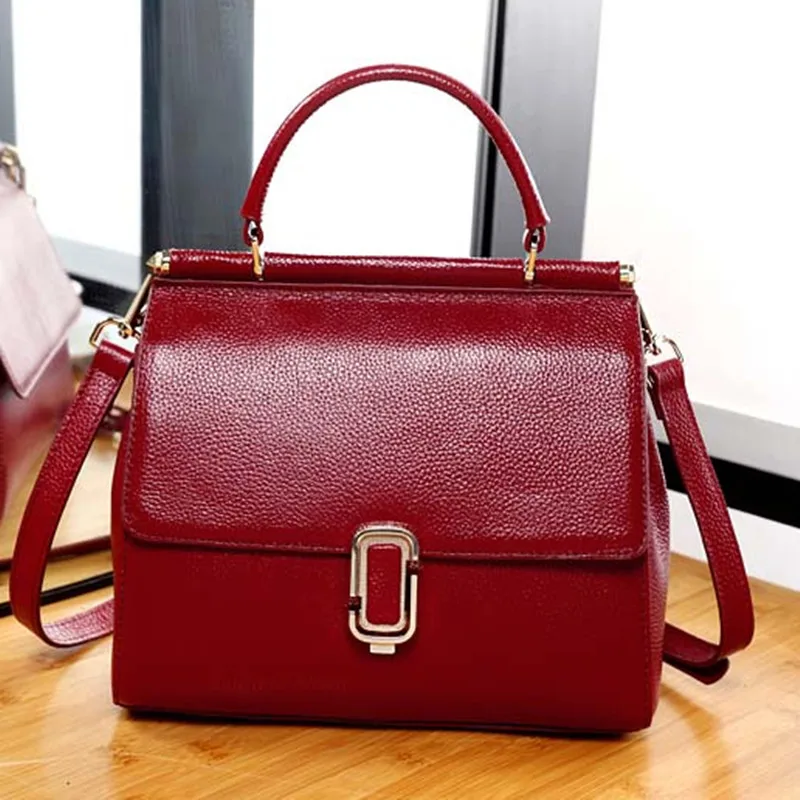 

2019 New Style Women's Handbags Cow Leather Crossbody Bag Fashion Genuine Leather Messenger Bags