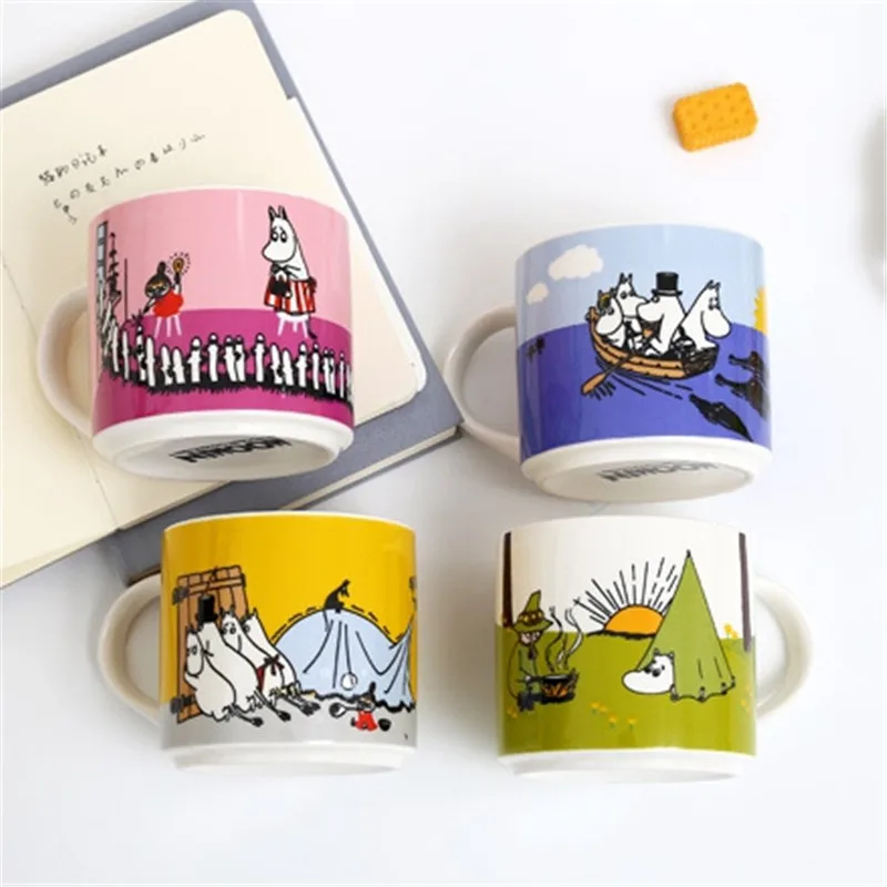 Moomin чашки и кружки милые керамические кружки Kubek Termiczny Moomin семья Nnamel кружка Mokken подарок для детей