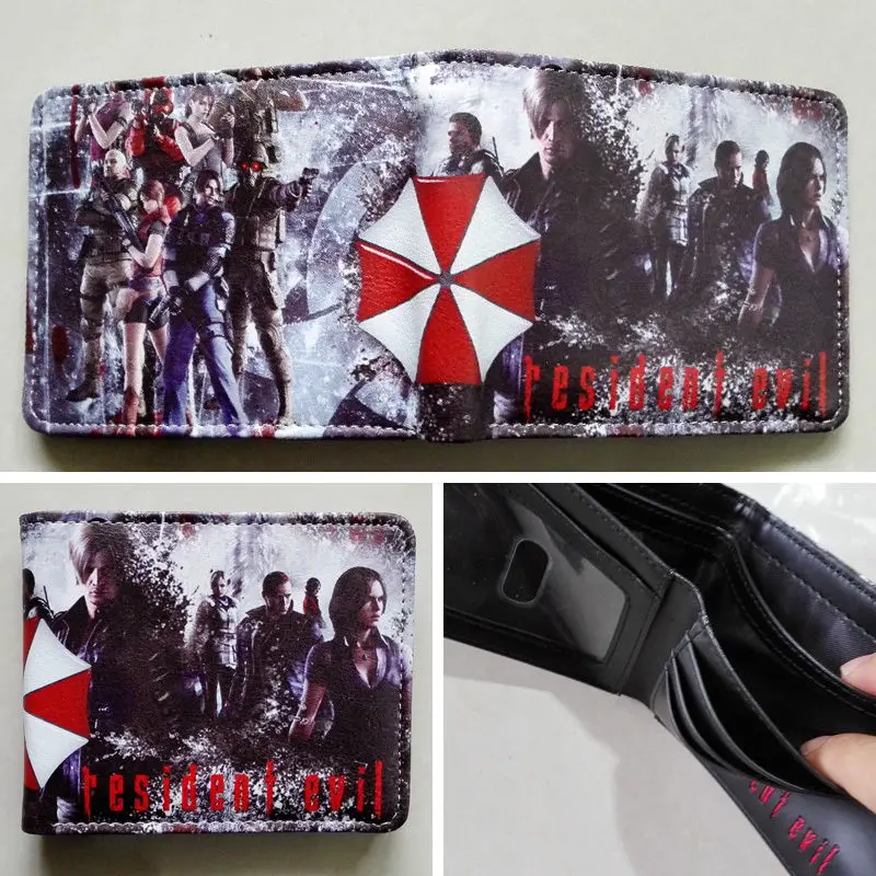 

2018 Movie Resident Evil Logo 01 wallets Purse Multi-Color Leather New Hot W174