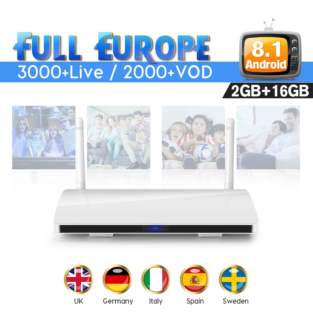 

Italy Sweden IPTV Android 8.1 Smart box R6 2G 16G with 1 Year IUDTV Code IPTV Subscription Germany UK IPTV Spain Holland Turkey