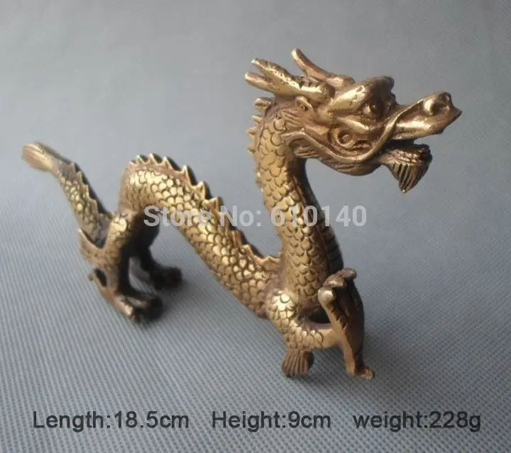 

Valuable Chinese Bronze Carved Lucky Dragon Statue