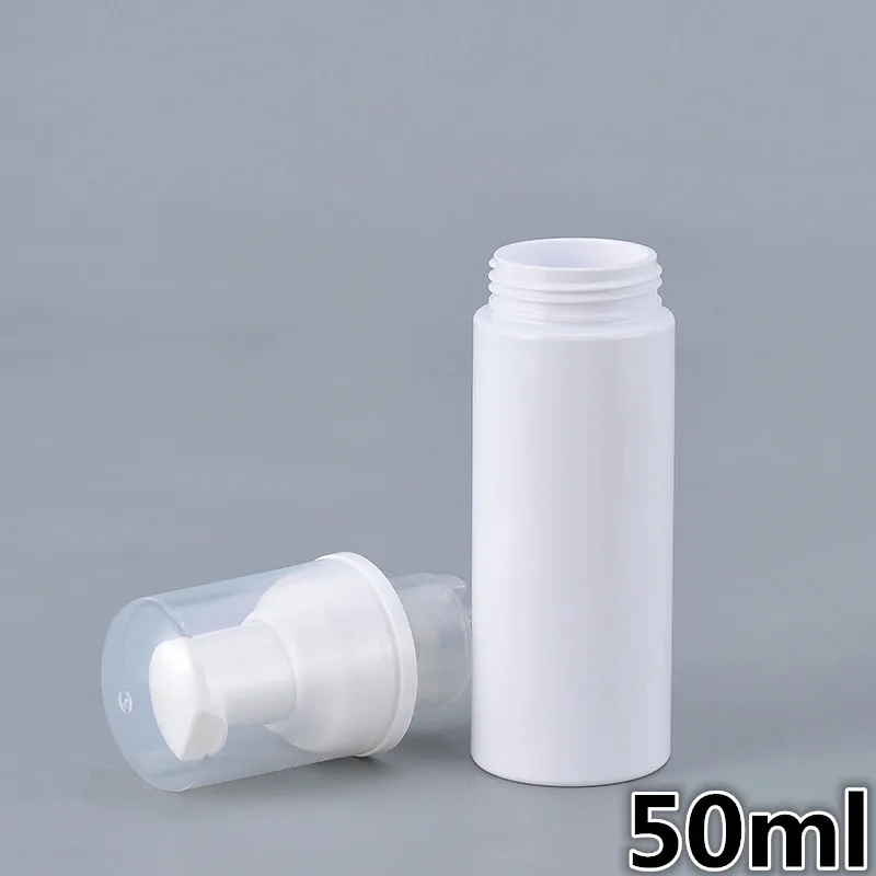 Blanco vacío Espumador de envases de botellas de 30 ml 50 ml 80 ml Limpieza limpiador Facial botella de viaje botella de embalaje para productos de maquillaje 100 piezas