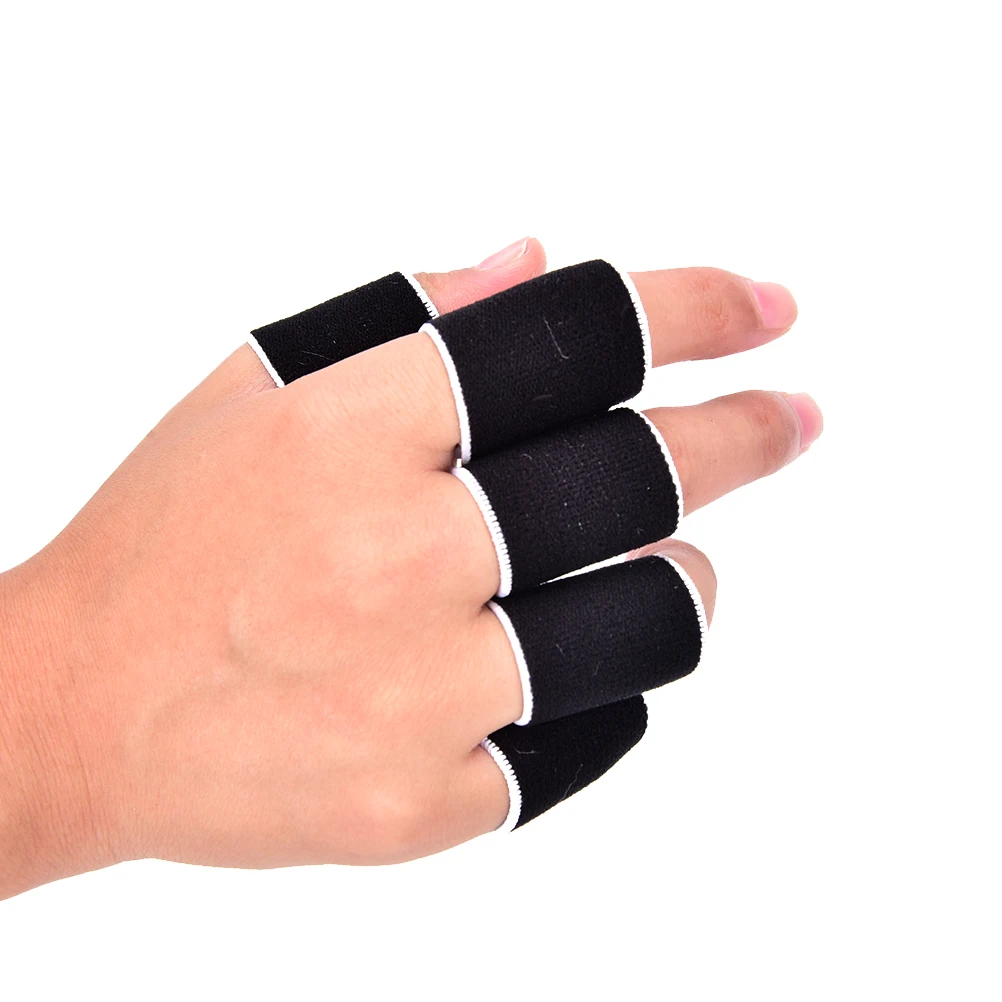 

Hot Sell 10Pcs/set Wraps Arthritis Aid Straight Finger Stall Sleeve Protector Protective Gear Finger Guard Bands Bandage Support