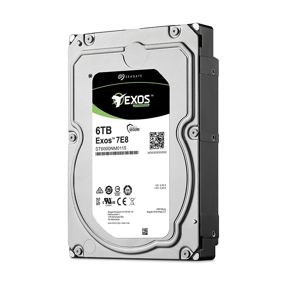 Seagate Exos 7E8 6 ТБ 512e SATA 256 МБ кэш 3 5 дюймовый корпоративный жесткий диск ST6000NM0115| |