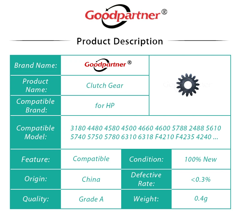 2 шт. сцепления Шестерни 15T замок вагона для hp 3180 4480 4580 4500 4660 4600 5788 2488 5610 5740 5750 5780 6310 6318 F4210 F4235 4240