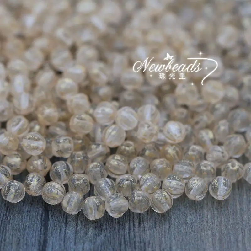 

Melon Beads 5mm,Czech Glass Beads Wholesale,Color 0003GS, Qty. 200 pieces/lot