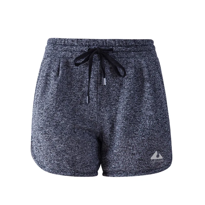 BINAND Solid Drawstring Elastic Waist Pocket Sports Shorts Women