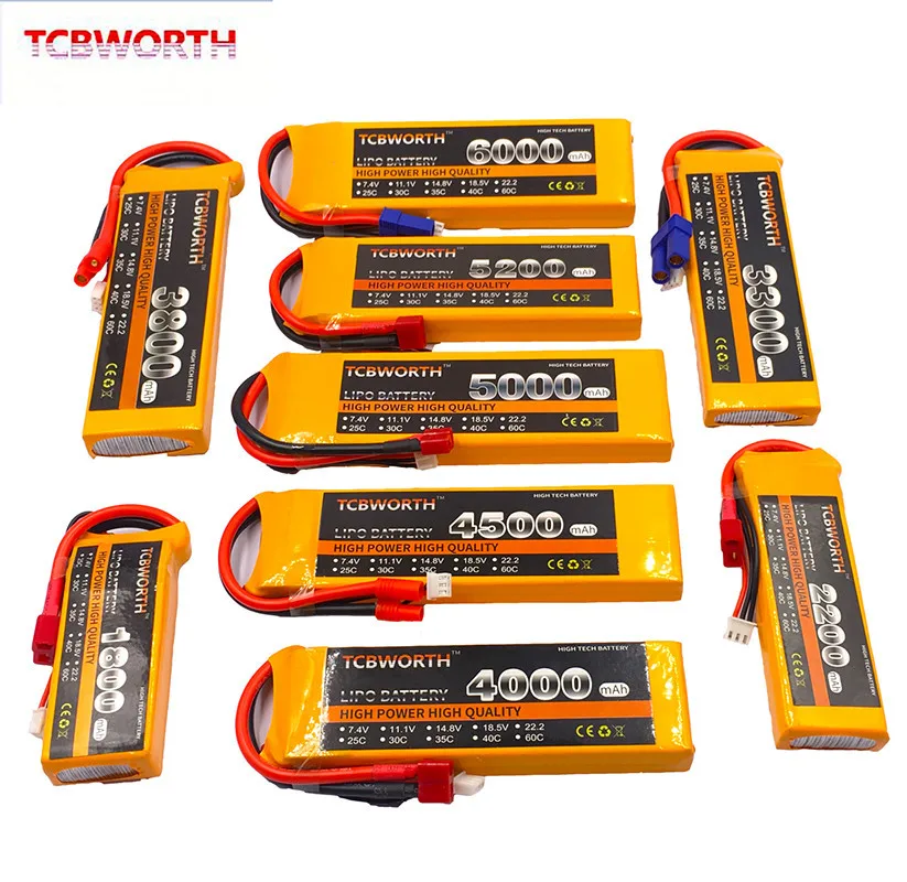 Аккумулятор LiPo 2S 7 4 В 3500 мАч 3800 4200 5000 30C 40C 60C для радиоуправляемого самолета