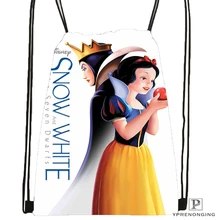 CustomSnow White Seven Dwarfs#1 походная сумка на шнурке милый рюкзак для детей(черная спинка) 31x40 см#180531-02-34