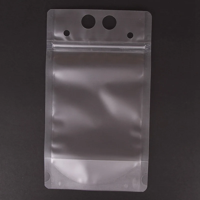 

Juice Milk Coffee for Straw Pouch for Beverage Drink Packaging Bag Plastic with Handle Holes