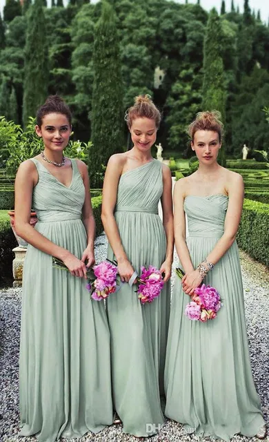 A B C Three Style 2016 Por Bridesmaid Dresses Sweetheart Long A B C Three Style 2016 Por Bridesmaid Dresses Sweetheart Long Cyan Chiffon For Wedding Gowns Plus Size