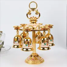 6 чашек/набор европейские металлические винные чашки барные аксессуары диспенсер для бутылок виски графин для самогона JB003