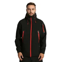 Мужская Осенняя уличная дышащая софтшелл для кемпинга куртка на молнии спереди с капюшоном термальное пальто для рыбалки