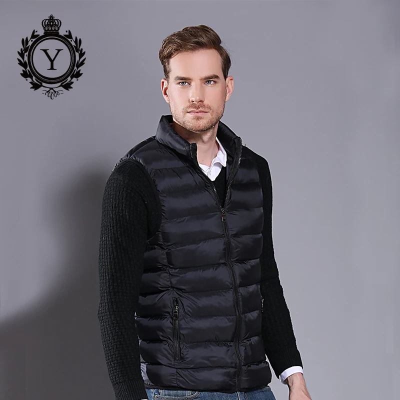 COUTUDI Autumn Vest Men Fashion Stand Collar Men's Sleeveless Jackets Casual Slim Cotton Pad Coats Man Winter Vests & Waistcoats