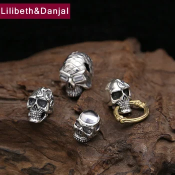 

Buddha Men Women Pendant 925 Sterling silver Jewelry Creative Skull natural stone Necklace Pendant Gift Fine Jewelry FP6