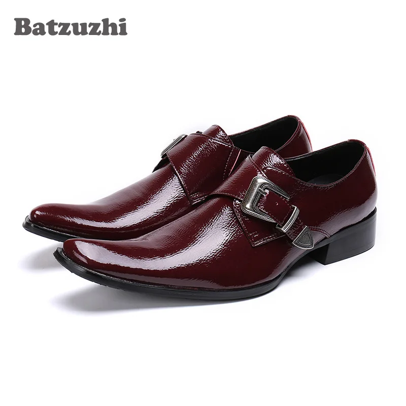 men's buckle formal shoes
