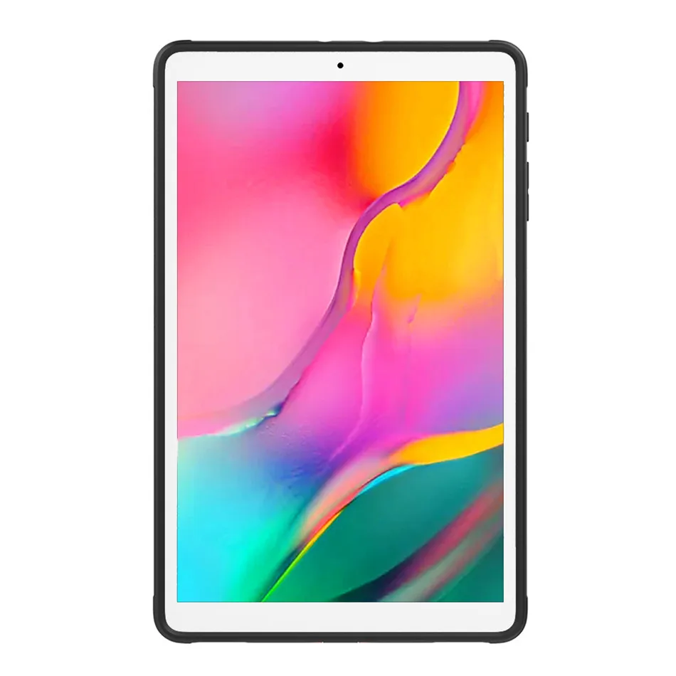 Для samsung Galaxy Tab A 10,1 T510 T515 дети Безопасный сверхмощный стенд планшет силиконовый чехол+ Жесткая задняя крышка из ПК+ пленка+ ручка