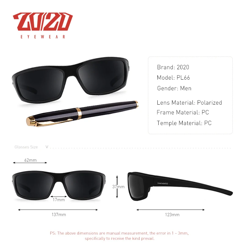 2019 New Men/'s Polarized Sunglasses Sports Driving Sun glasses Male 4 Color 1891