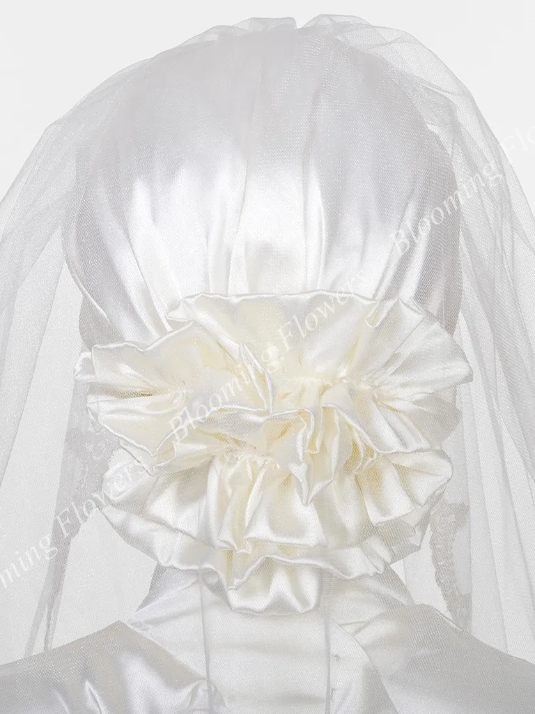Мусульманские свадебные хиджаб кристаллы бисер Исламская фаты кружево аппликации тюрбан для невесты Глава покрытия Локоть Длина