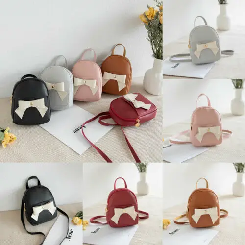 

Fashion Womens Backpack Girls Mini Faux Leather Backpack Rucksack School Bag Travel bag 5 Color New
