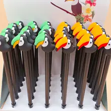 36pcs/pack 0.5mm creative cute cartoon carrot gel pen Silicone water ink pen kawaii office school supplies party gift sign pen