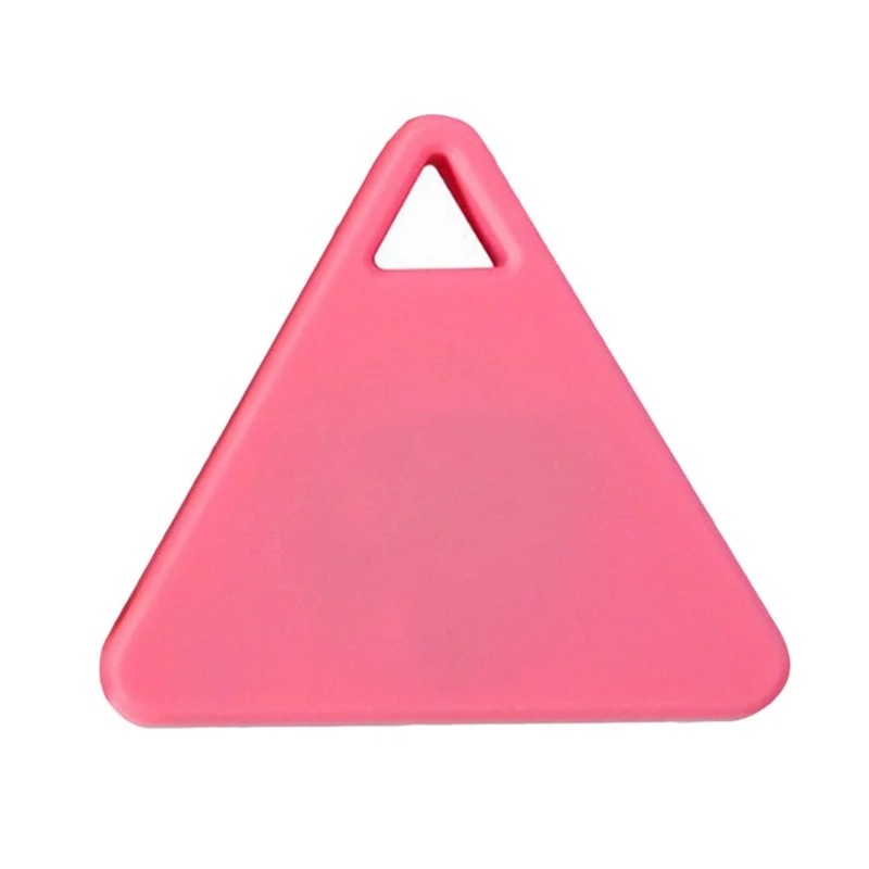 Беспроводной Bluetooth 4,0 треугольник смарт-тег трекер малыш ребенок сумка кошелек ключ Pet gps локатор сигнализация анти-потеря искатель ключей#0111 - Цвет: PINK