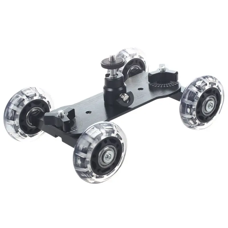 

Table Compact Mini Tripod with Car Camera for Canon Nikon Sony Digital SLR DSLR (Black)