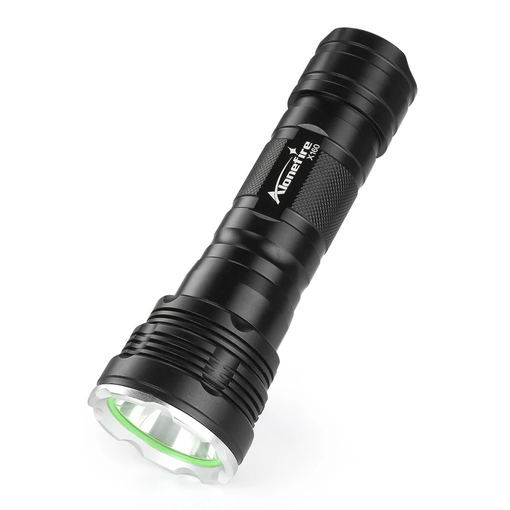 Alonefire X160 CREE XM-L2 U3 светодиодный фонарик для охоты Водонепроницаемый Кемпинг туристический фонарь linterna фонарик 26650 Внешнее зарядное устройство для батареи