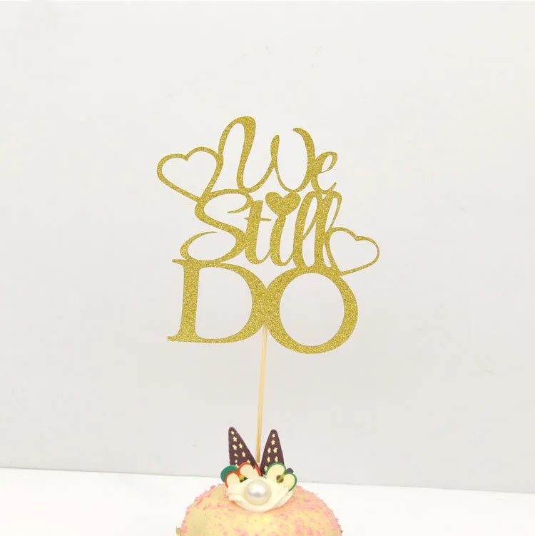 Cake Toppers we still do Glitter Love Cake Topper Lips Happy Birthday Cupake Flags Wedding Valentine DIY Decor  Kids Party