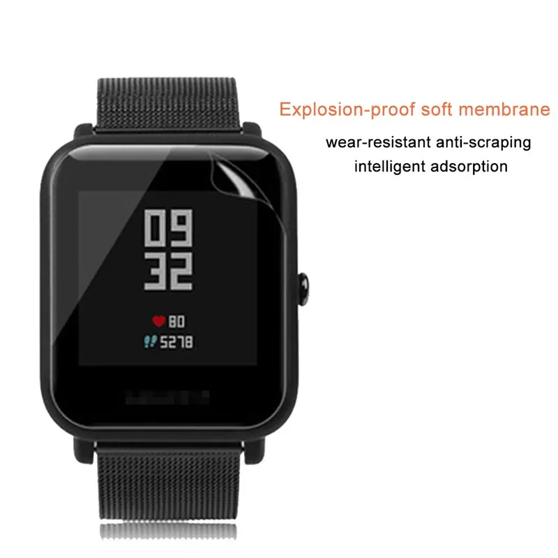 3 шт. защитная пленка для смарт часов Xiaomi Huami Amazfit Bip BIT Lite|Смарт-аксессуары| |
