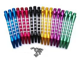 

Set 2BA color darts bar 5 drawing line aluminum alloy shaft standard thread 53mm long 18 pcs + anti-slip ring
