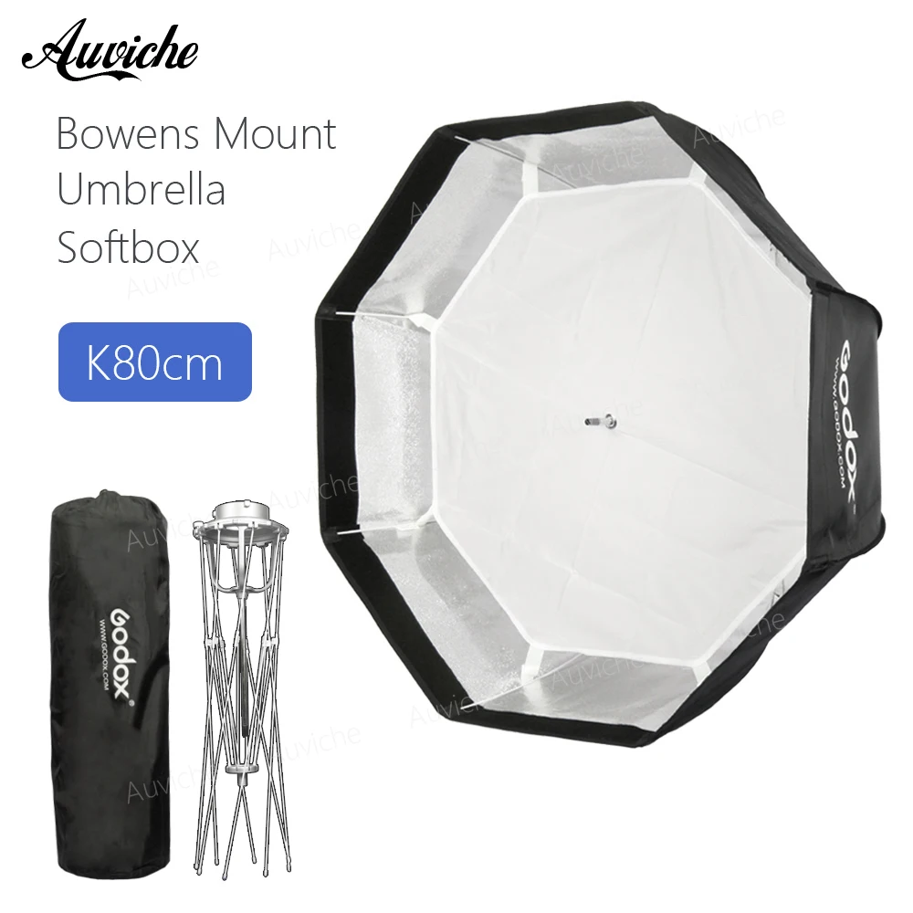 

Godox 80cm Bowens Mount Octagon Umbrella Softbox soft box with Bowens Mount for Bowens Mount Studio Flash Light