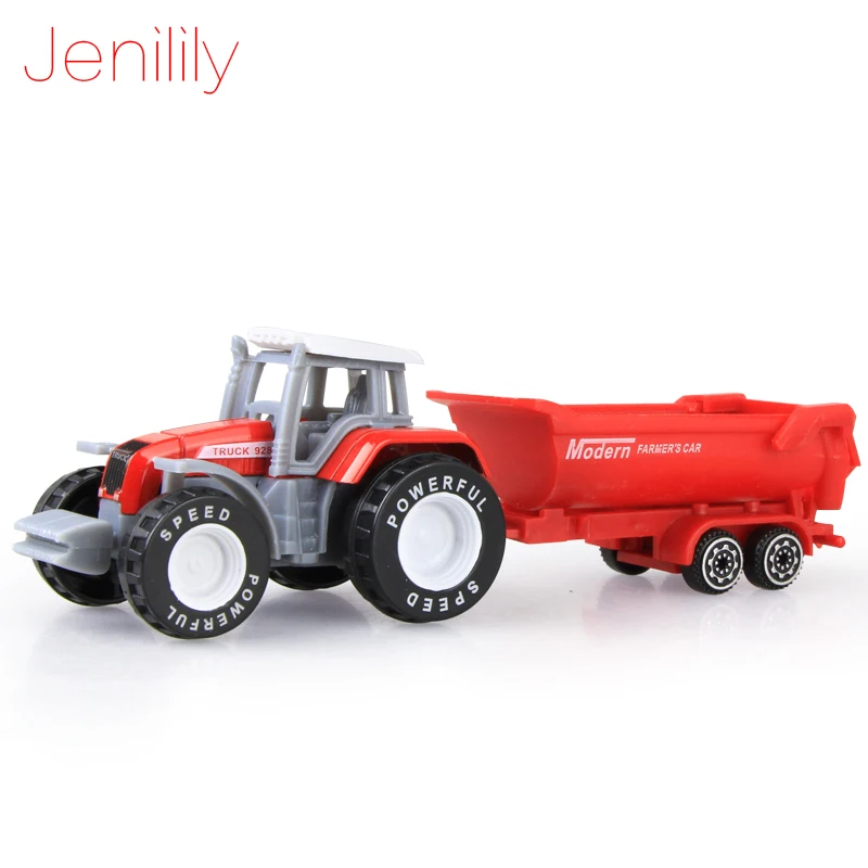 Jenilily 4 шт./компл. инженерный автомобиль из сплава Игрушечная модель трактора