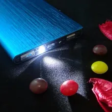 Лучшие продажи Тонкий 10000mAh Мобильный банк питания полимер Внешнее зарядное устройство резервного копирования батарея зарядное устройство Чехлы power Bank универсальный