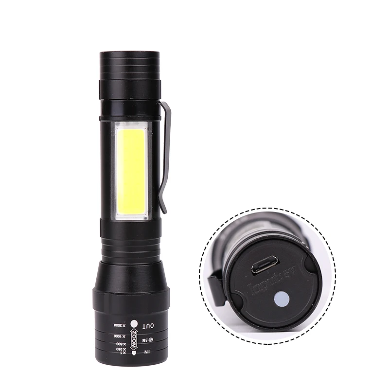 Светодиодный перезаряжаемый фонарик Litwod CREE XM L2 T6 Z203101 COB со встроенной батареей из