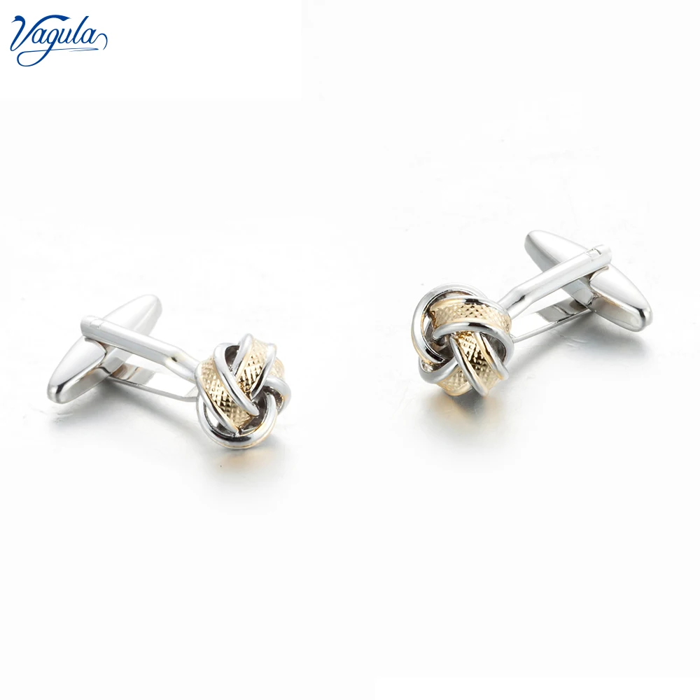 

VAGULA Luxury Knot Gemelos French Shirt Cufflink Button Metal Cuff links 773