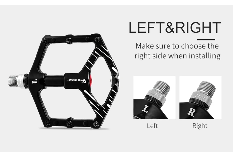 WEST BIKING педали для велосипеда с магнитной присоской, 3 подшипника, сплав, Нескользящие педали для велосипеда, MTB, горный велосипед, герметичный подшипник, педали
