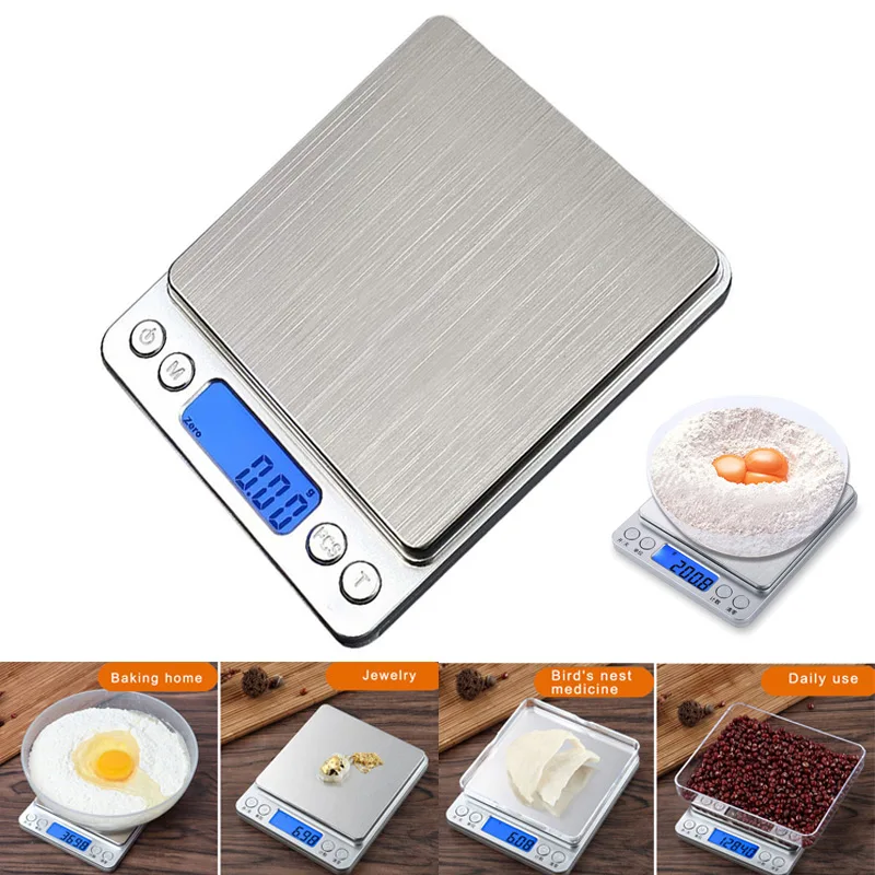 

2000g/0.1g High Precision Electronic Digital Balance Weight Pocket Scale for Kitchen Jewelry UYT Shop