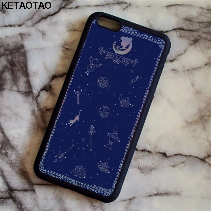 KETAOTAO Fashon Сейлор Мун мультфильм Луна кошка телефонные чехлы для iPhone 4S 5C 5S 6S 7 8 XR XS Max для XCase Мягкий ТПУ резиновый силикон