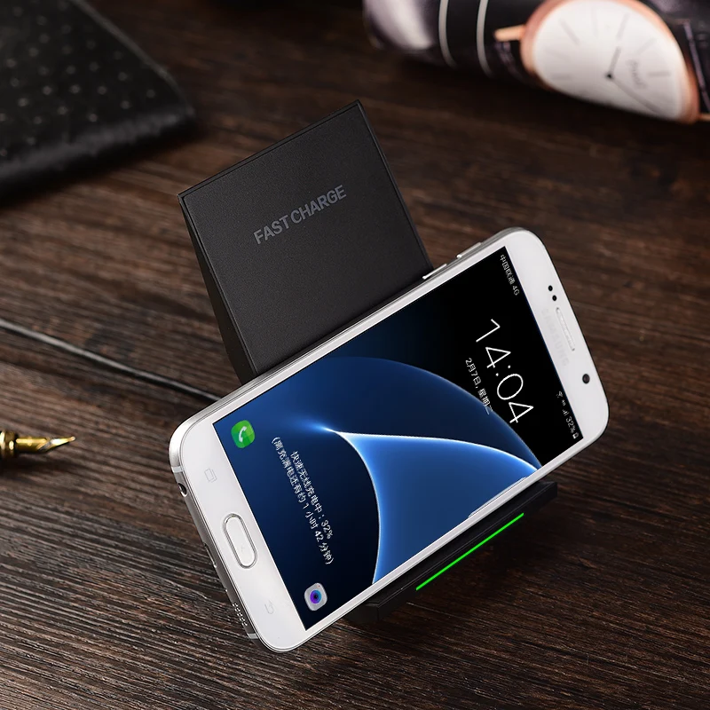 Xeno быстрая Беспроводная зарядка 2 катушки USB Универсальная беспроводная зарядка Быстрая зарядка мобильный телефон для Xiaomi samsung S6 S7 S8