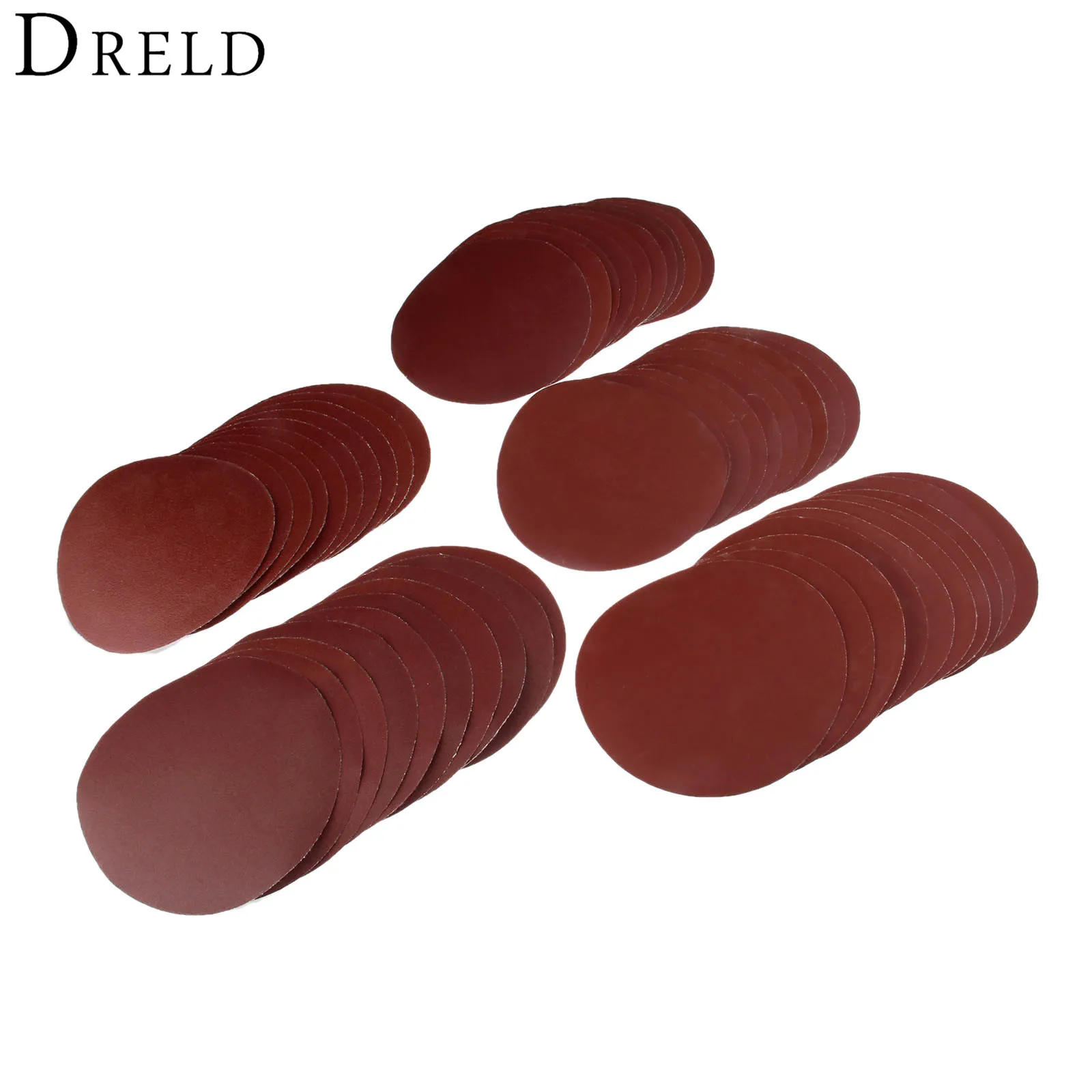 

DRELD 10Pcs 7inch 180mm Round Sandpaper Disk Sand Sheets Grit 80/120/240/320 /800 Hook & Loop Sanding Disc for Sander Grits