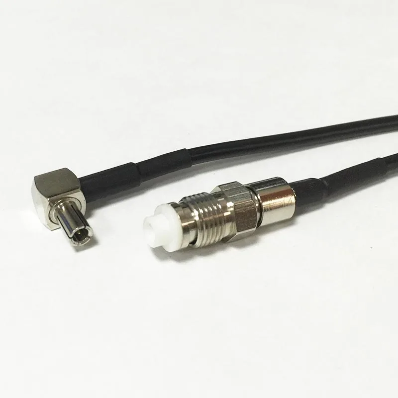 

Antenna Modem Extension Cable FME Female Jack to TS9 Right Angle Connector RG174 Coaxial Cable 20CM 8" Adapter Pigtail