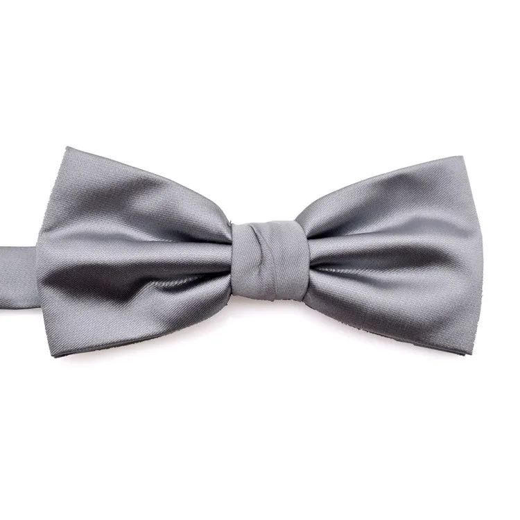 Solid Black Navy Blue Gray Grey White Red Tuxedo Mens Bow Tie Pre-tied 100% Silk Adjustable For Men Free Shipping Wholesale