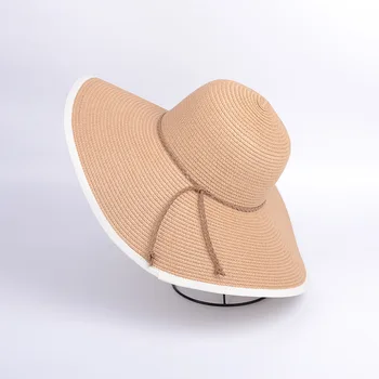

Summer new seaside sun protection sun hats folding anti-UV beach hat female big visor seaside holiday travel sun caps