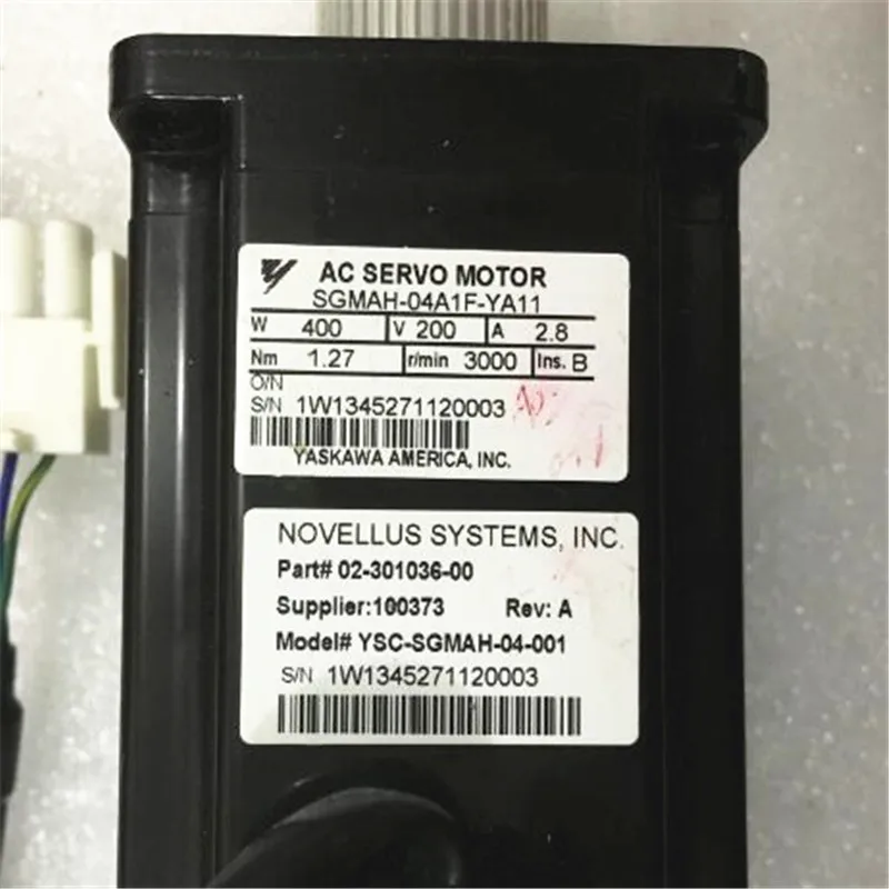 

Tested Working AC Servo Motor SGMAH-04A1F-YA11