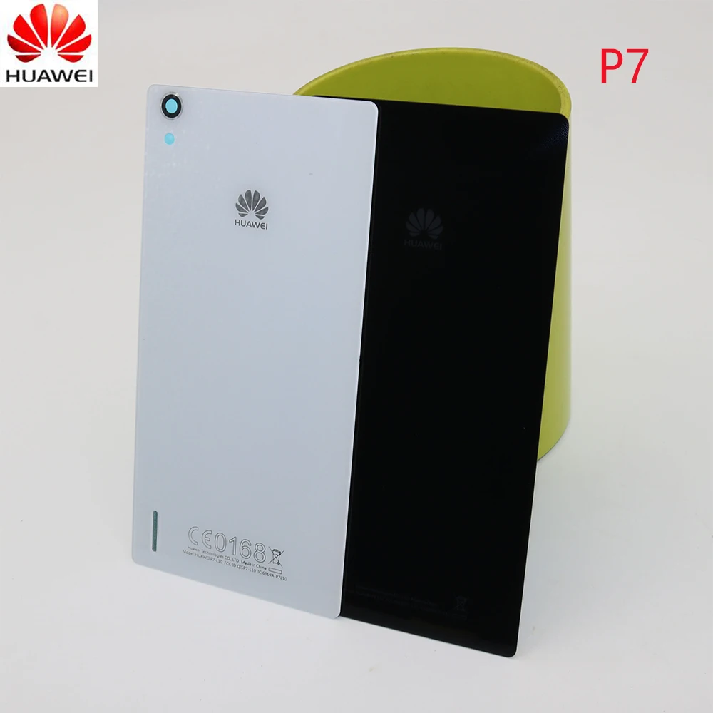 

Original New Battery Back Cover For HuaWei Ascend P7 Housing Glass Battery Cover + Adhensive Sticker