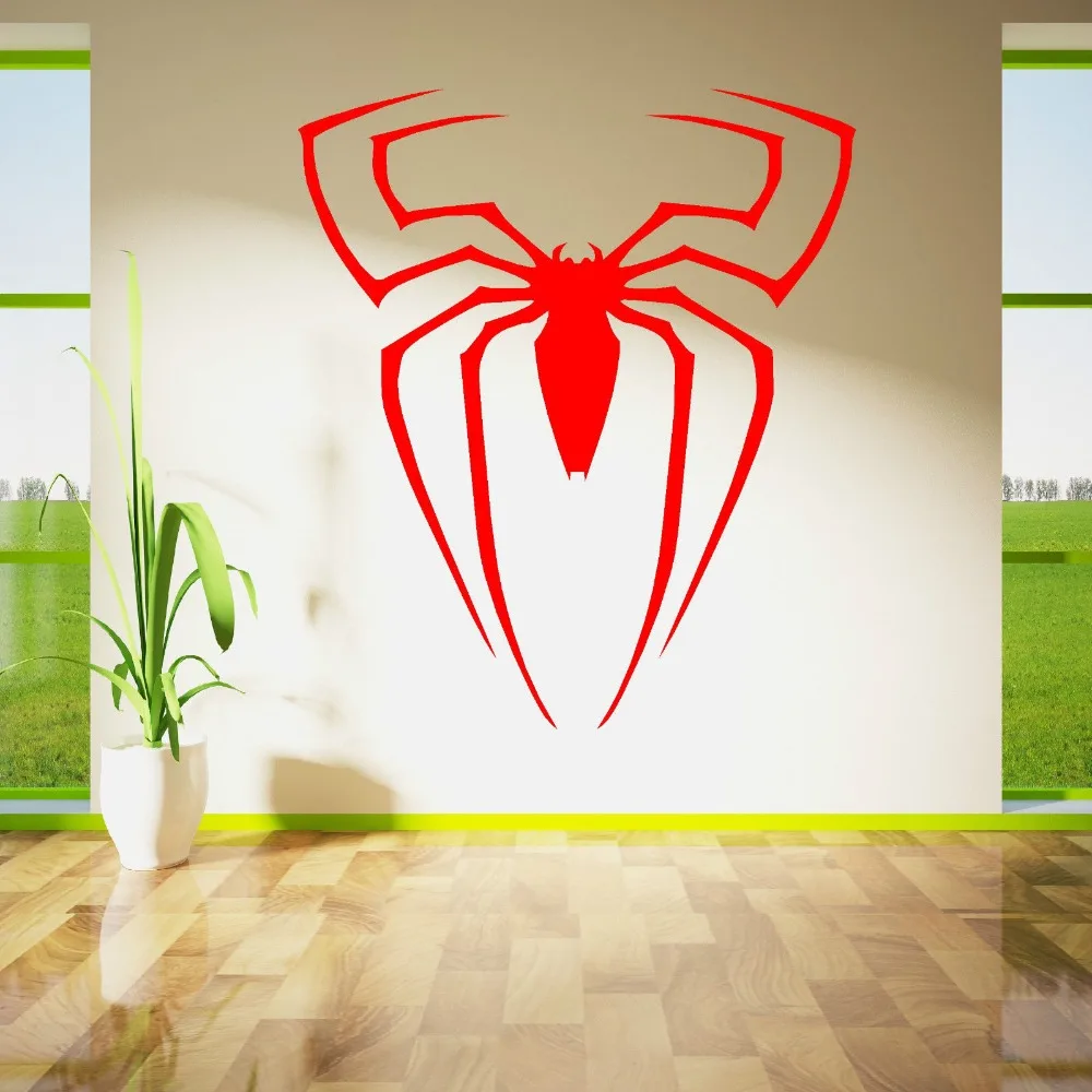 SPIDERMAN SUPERHERO LOGO SPIDER Vinyl Wall Sticker Home Decor transfer