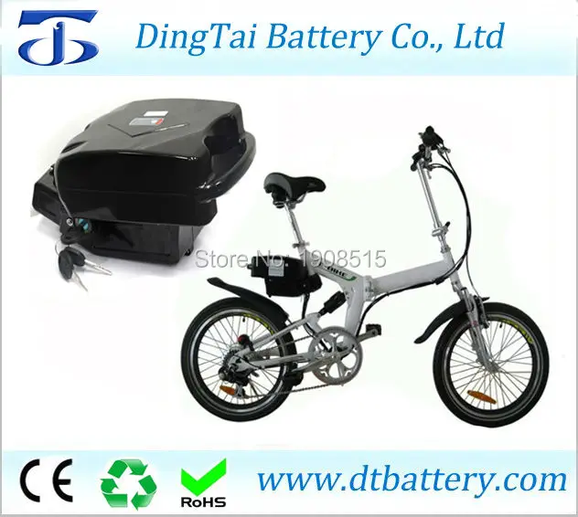 

Little frog type electric bike seat battery 36V 8.8Ah rechargeable Lithium ion INR18650 ebike battery pack akku with BMS