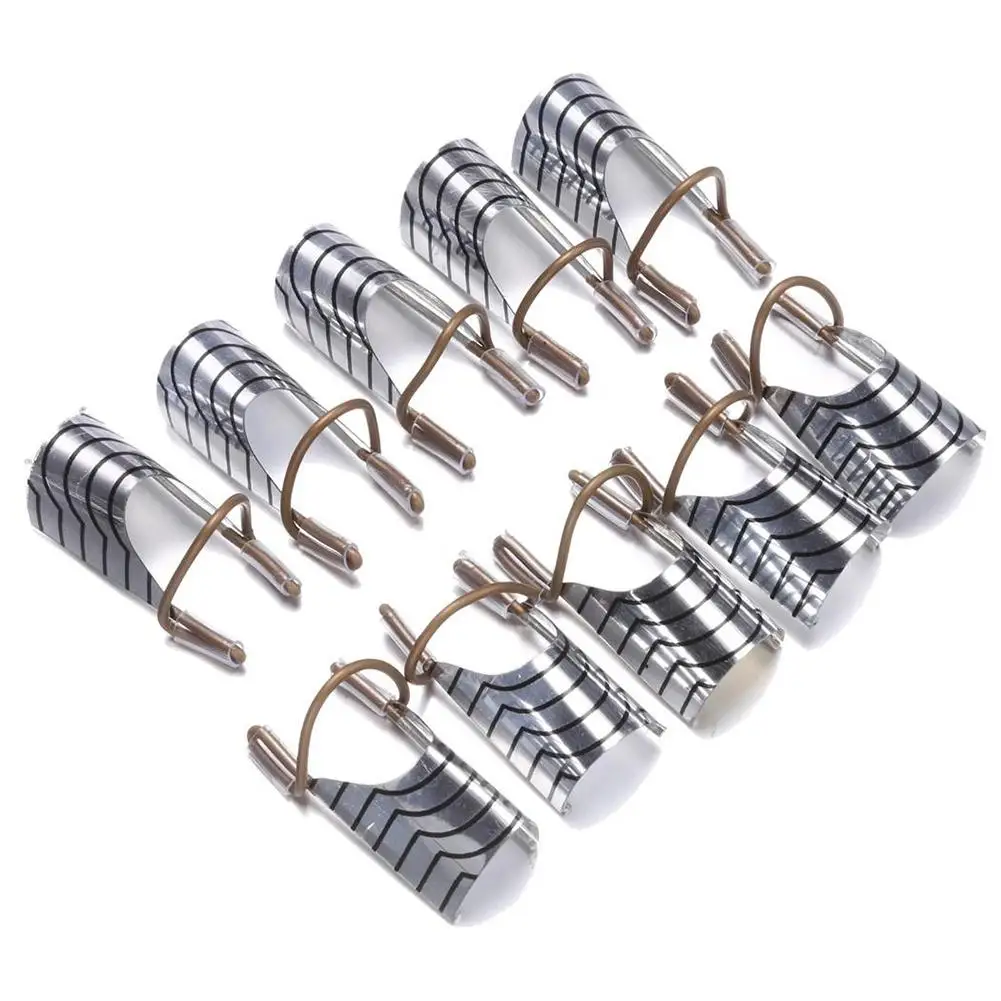 

5Pcs Women Reusable UV Gel Acrylic Tips Nail Art Extension Guide Form Tool New Arrival