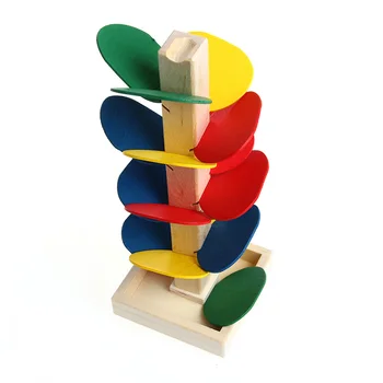 

Wooden Ball Run Track Tree Baby Kids Children Intelligence Educational Toys